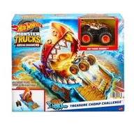 Samochody i pojazdy dla dzieci - Monster Trucks Arena Smashers: Wyzwanie wejciowe - Wyzwanie Tiger Shark Treasure Chomp - miniaturka - grafika 1