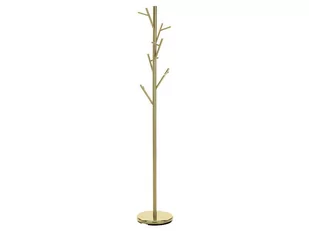 Wieszak metalowy stojący na ubrania ZEN złoty glamour - Wieszaki i stojaki - miniaturka - grafika 1