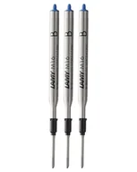 Wkłady do długopisów - LAMY FH00152 M 16 wkład 801 – wkład do długopisu z metalu w kolorze niebieskim – szerokość kreski M - miniaturka - grafika 1
