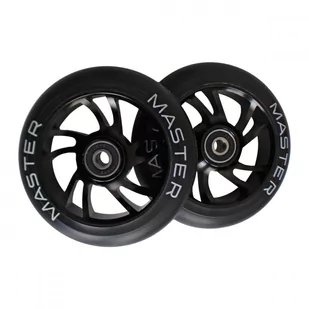 Kółka Do Hulajnogi Z Łożyskami Stunt Master 110 Mm Black - Akcesoria do skatingu - miniaturka - grafika 1