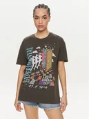 Koszulki i topy damskie - Vans T-Shirt Vivid Dreams Oversized VN000H08 Czarny Regular Fit - miniaturka - grafika 1