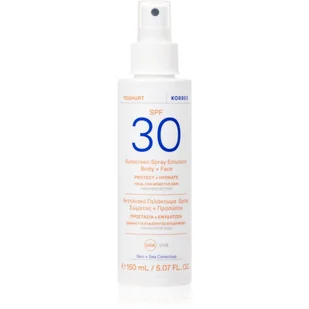 KORRES Yoghurt Sunscreen Spray Emulsion SPF30 150ml - Balsamy i kremy do opalania - miniaturka - grafika 1