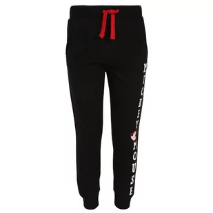 Czarne spodnie dresowe z napisem Myszka Mickey 5-6lat 116 cm - Moda i Uroda OUTLET - miniaturka - grafika 1