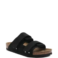 Klapki i japonki męskie - Birkenstock Skórzane klapki Uji VL NU Black - miniaturka - grafika 1