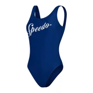 Stroje kąpielowe - Strój pływacki jednoczęściowy Speedo Logo Deep U-Back - miniaturka - grafika 1