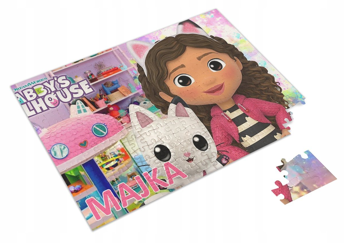 PERSONALIZOWANE PUZZLE KOCI DOMEK GABI 252 el. #5
