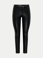 Spodnie damskie - JDY Spodnie z imitacji skóry Soey 15328299 Czarny Skinny Fit - miniaturka - grafika 1