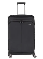 Walizki - Walizka duża poszerzana Travelite Priima - black - miniaturka - grafika 1