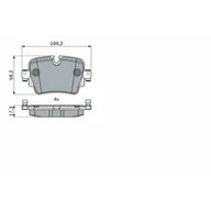 Klocki hamulcowe - Klocki hamulcowe - komplet BOSCH 0 986 494 753 - miniaturka - grafika 1