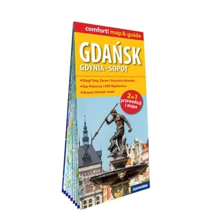 Gdańsk Gdynia Sopot laminowany map&guide 2w1 przewodnik i mapa - opracowanie zbiorowe - książka - Przewodniki - miniaturka - grafika 1