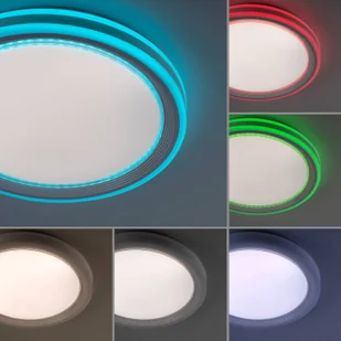 Paul Neuhaus Lampa sufitowa biała z diodą LED i pilotem - Rynek - Lampy sufitowe - miniaturka - grafika 3