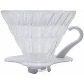 Zaparzacze i kawiarki - Hario szklany Drip V60-02 - Biały - miniaturka - grafika 1