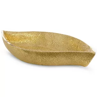 Patera Dekoracyjna Tobi 35X19X6 Złota - Tace i patery - miniaturka - grafika 1