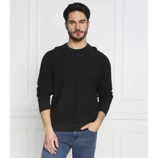 Calvin Klein Sweter REVERSED OTTOMAN TEXTURE | Regular Fit - Swetry męskie - miniaturka - grafika 1