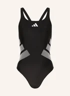 Stroje kąpielowe - Adidas Strój Kąpielowy Logo C-Back schwarz - adidas - miniaturka - grafika 1