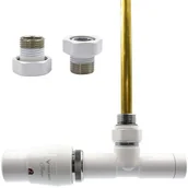 Zawory i kraniki - Zawór termostatyczny zespolony 50mm UNICO biały lewy GZ1/2 - miniaturka - grafika 1