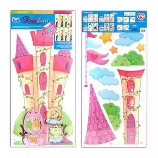 Euro-Trade Stickerboo Dekoracja ścienna zamek - Naklejki na ścianę - miniaturka - grafika 1