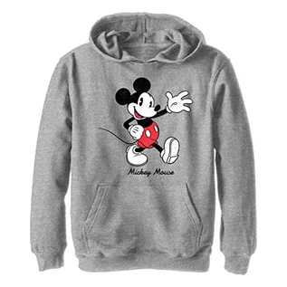 Bluzy dla chłopców - Disney Chłopięca bluza z kapturem Mickey, Athletic Heather, S - grafika 1