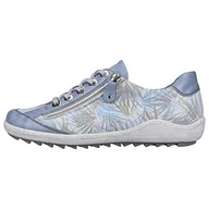 Sneakersy damskie - Remonte Damskie sneakersy R1402, Niebieski biały niebieski 11, 40 EU - miniaturka - grafika 1