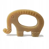 Gryzaki dla dzieci - Gryzak Logopedyczny Terapeutyczny Słonik Brązowy - miniaturka - grafika 1