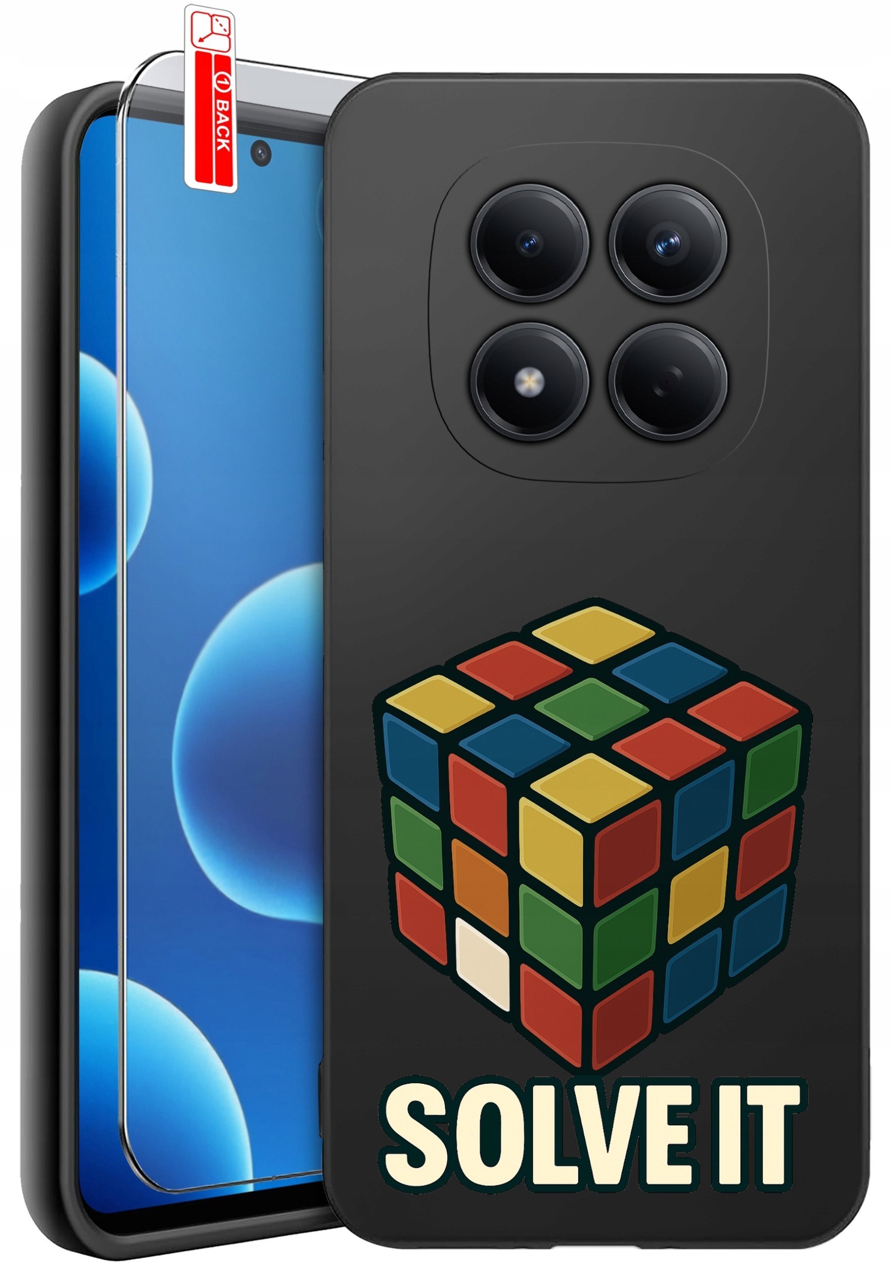 krainaGSM Etui Do Xiaomi Redmi Note 15 Pro 5G Wzory Silikonowe Matt Case + Szkło