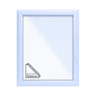 Okna - Okno PCV 3-szybowe fasadowe 85/O33 białe 1165x1435 mm otwierane do wewnątrz lewe Witraż - miniaturka - grafika 1