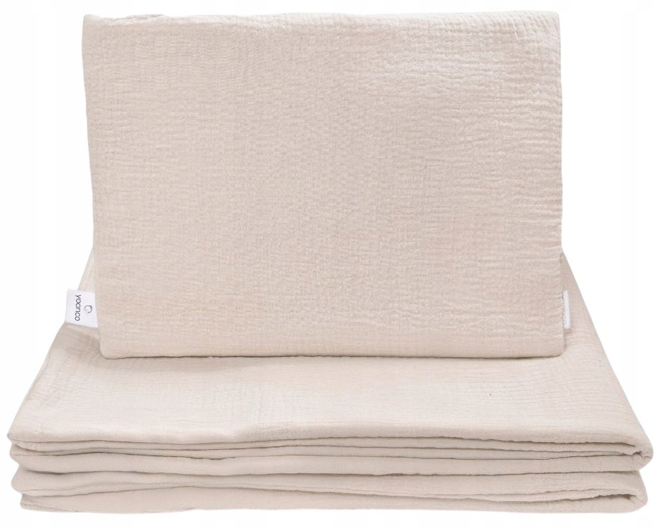 Yoonco Komplet Muślinowy Kołderka Poduszka Pościel Niemowlęca Do Łóżeczka