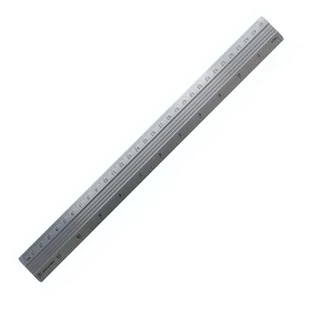 Linijka metalowa aluminiowa 30 cm Shan - Linijki, ekierki - miniaturka - grafika 1