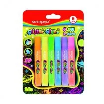 Klej brokatowy fluorescencyjny 10g 6 kolodów - Przybory szkolne - miniaturka - grafika 1