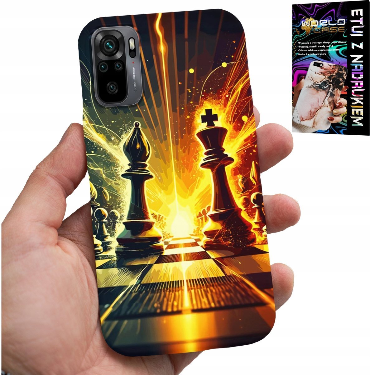 ETUI DO XIAOMI NOTE 10 / 10S - SZACHY SZACHOWNICA, DLA SZACHISTY PIONEK