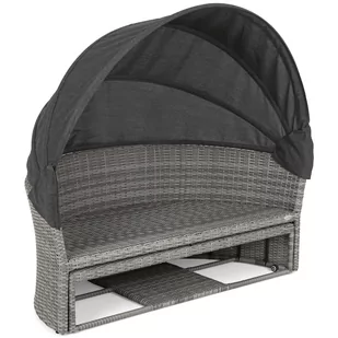 Sofa ogrodowa z baldachimem Sydney Light Grey / Grey Melange - Sofy ogrodowe - miniaturka - grafika 8