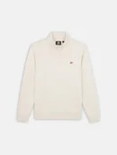 Bluzy męskie - felpa uomo dickies oakport 1/4 zip - dk0a4xd4 f90 whitecap gray - Dickies - miniaturka - grafika 1