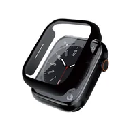 Akcesoria do smartwatchy - Crong Hybrid Watch Case - Etui ze szkłem Apple Watch 45mm (Black) - miniaturka - grafika 1