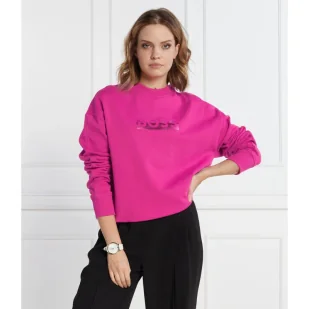 BOSS Bluza Ecaisa | Regular Fit - Bluzy damskie - miniaturka - grafika 1