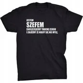 Koszulki męskie - Koszulka Jestem Szefem Prezent Dla Szefa - miniaturka - grafika 1