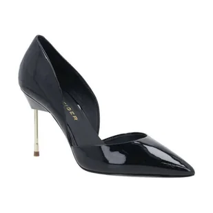 Kurt Geiger Skórzane szpilki BOND 90 - Czółenka - miniaturka - grafika 1