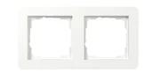Klawisze i ramki - Gira Ramka podwójna E1 - biały mat - miniaturka - grafika 1