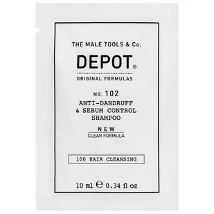 Depot, NO. 102 Anti-Dandruff, Przeciwłupieżowy szampon do włosów dla mężczyzn oczyszczający bez SLS, 10 ml - Szampony do włosów Depot, NO. 102 Anti-Dandruff, Przeciwłupieżowy szampon do włosów dla mężczyzn oczyszczający bez SLS, 10 ml - Szampony do włosów - miniaturka - grafika 1