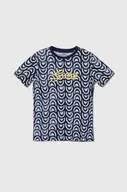 Koszulki dla chłopców - Guess t-shirt bawełniany dziecięcy kolor granatowy wzorzysty - miniaturka - grafika 1
