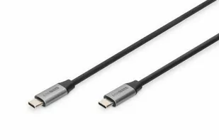 Kabel połączeniowy USB 3.0 60W/5Gbps Typ USB C/USB C M/M 1m Czarny - Kable komputerowe i do monitorów - miniaturka - grafika 1