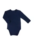 Body dla niemowląt - Niemowlęce body na długi rękaw granatowe Nicol,r.68 - miniaturka - grafika 1