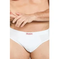 Majtki męskie - Slipy męskie bawełniane białe z wewnętrzna gumą duże rozmiary Kappa K1101 - miniaturka - grafika 1