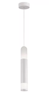 Light Prestige LAMPA wisząca FORLI LP-8011/1P minimalistyczna OPRAWA zwis LED 10W tuba chrom biała LP-8011/1P - Lampy sufitowe - miniaturka - grafika 2
