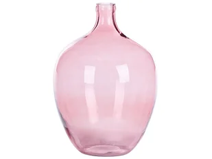 Wazon Na Kwiaty Szklany 39 Cm Różowy Roti - Wazony i flakony - miniaturka - grafika 1