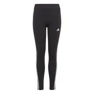 Legginsy - Legginsy dziewczęce adidas ESSENTIALS 3-STRIPES czarne IC3623-128 - miniaturka - grafika 1