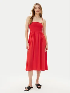 Vero Moda Sukienka letnia Easy 10328766 Czerwony Regular Fit - Sukienki - miniaturka - grafika 1