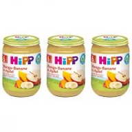 Desery dla dzieci - Hipp Jabłka z mango i bananem od 6. miesiąca zestaw 3 x 190 g Bio - miniaturka - grafika 1
