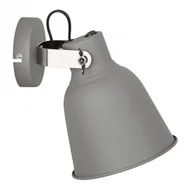 Lampy ścienne - Italux Kinkiet Vidal 1 x 40 W E27 grey MB-HN5213L GR+S.NI - miniaturka - grafika 1