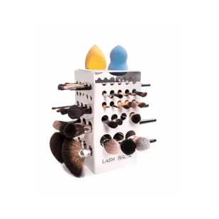 Lashbrow LashBrow - STANDARD WHITE - Suszarka na 42 pędzle do makijażu - Biała - Pozostałe akcesoria kosmetyczne - miniaturka - grafika 2