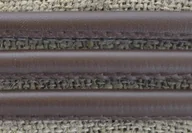 Półfabrykaty do biżuterii - [73752] Rzemień syntetyczny szyty 5mm brązowy 50cm - miniaturka - grafika 1